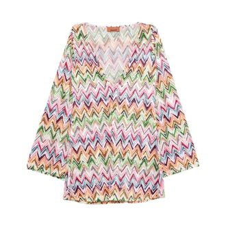 Missoni Short Dresses, female, Multicolor, Size: S Short Cover Up
