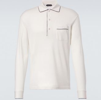 Tom Ford Polo de piqu&eacute; de seda y algod&oacute;n