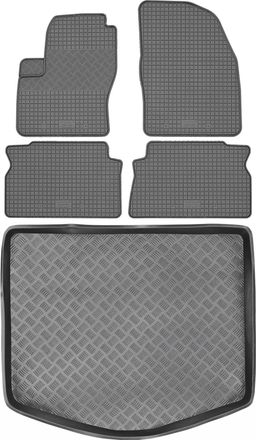 OEM Juego De Alfombrillas De Goma Para Coche Y Alfombrilla Para Maletero Para La Furgoneta Ford C-max De 2003 A 2010