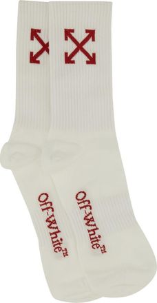 Off-white Medium Socks With Arrow Pattern-Uomo