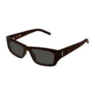 Saint Laurent SL M182 Jazz Zonnebril - Dames - Accessoires - Bruin - Maat: 54 MM