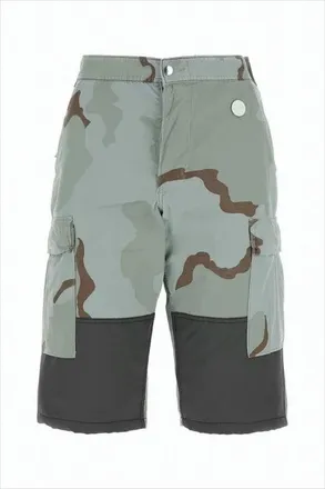 OAMC Camouflage Cargo Shorts With Structured Waistband