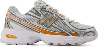 New Balance Unisex 740 in Bianca/Arancia/Grigio, Sintetica, Taglia 37.5