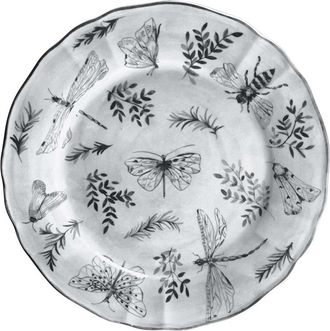 Arcucci Set of 2 SONIA dinner plates 28 cm, black