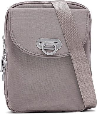 Baggallini Coastal Flip Lock Venture Crossbody Cross Body Womens Handbags Moonrock, Nylon