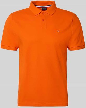Daniel Hechter Regular Fit Poloshirt mit Logo-Stitching in Orange, Gr&ouml;&szlig;e XXL