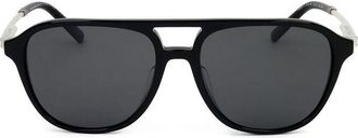 Bulgari Mens Black Aviator Sunglasses 0BV7038F-501/48-1