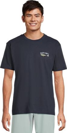 Salty Crew Lure Gear Classic Short Sleeve T-Shirts Mens T Shirt Navy : 3XL, Cotton