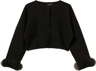 Twin-Set Giacca con polsini in organza - Nero