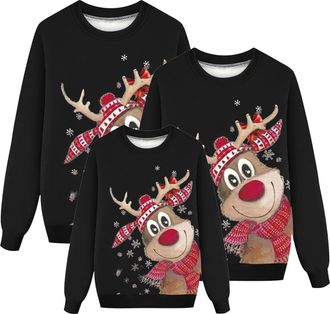 Generic Xmas Jumper Family Matching,Family Matching Xmas Jumpers Funny Xmas Jumpers Sweatshirts Novelty Ugly Xmas Sweaters Pullover Reindeer Mens Womens Girls