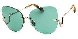 Roberto Cavalli SRC062 594Y Womens Sunglasses Gold Size 64