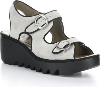 FLY London Womens Bara Wedge Sandal In Concrete