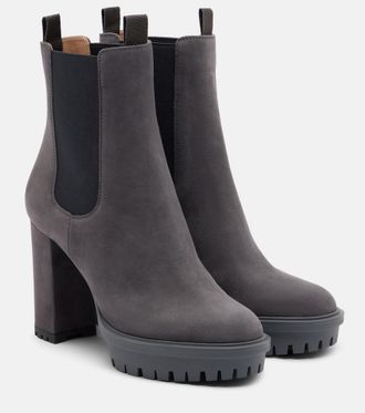 Gianvito Rossi Barry suede Chelsea boots