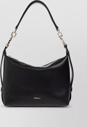 Furla shoulder bag adjustable strap gold tone hardware