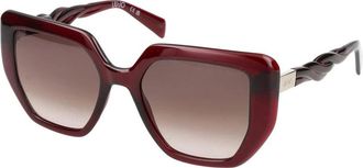 Liu Jo Burgundy Zonnebril Lj 788S 601 - Dames - Zonnebrillen - Rood - 52 MM - Accessoires