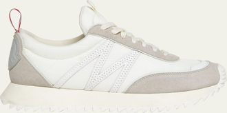 Moncler Mens Pacey Nylon and Suede Runner Sneakers