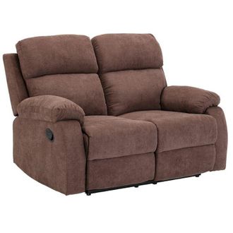 Vente-Unique Vente-unique - Divano relax 2 posti in tessuto Marrone tolzano