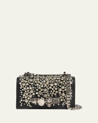 Alexander McQueen Mini Crystal Beaded Satchel Shoulder Bag