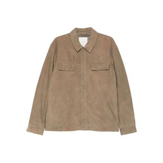 Calvin Klein Flap-pocket Suede Jacket