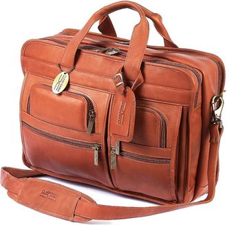 Claire Chase 151E-saddle Executive Computer Briefcase - Saddle