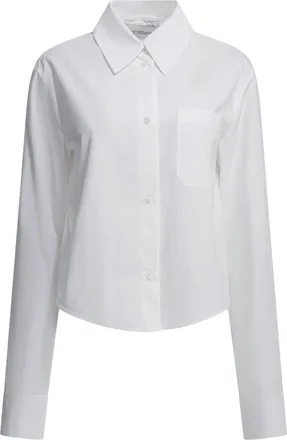 Sportmax White Pleated Back Cotton Shirt