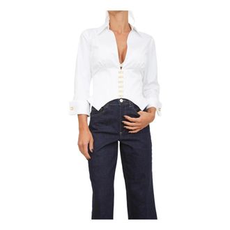 Elisabetta Franchi Mujer, Blusas y Camisas, Blanco, Talla: M