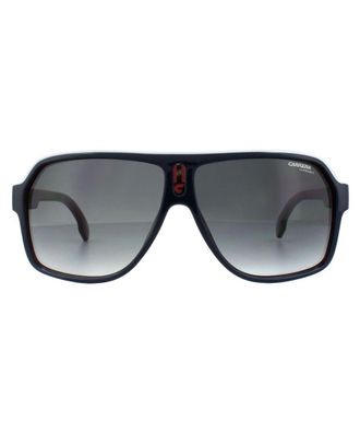 Carrera Aviator Unisex Blue Red White Dark Grey Gradient Sunglasses - One Size