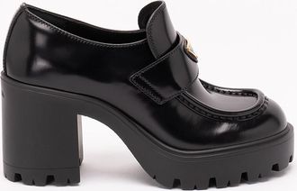 Prada Brushed Leather Loafers