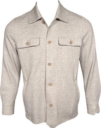 Eleventy Mens Tech Jersey Shirt Jacket In Grey