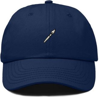 Dalix Paint Brush Dad Cap in Navy Blue at Nordstrom