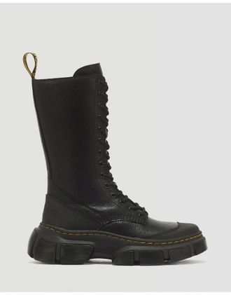 Dr. Martens Buzz DMXL stivali a 14 occhielli neri-Nero