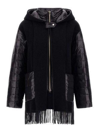 Herno Wool jacket with quilted sleeves