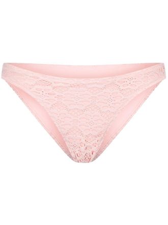 Giambattista Valli Slip met bloemenkant - Roze