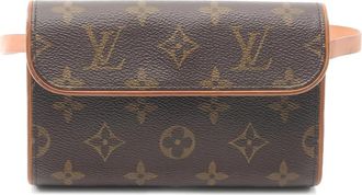 Louis Vuitton Clutch Florentine con monogramma anni 2000 - Marrone
