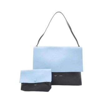Celine Pre-owned Shoulder Bags, female, Blue, Size: ONE SIZE Pre-owned All Soft Leather Shoulder Bag