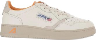 Autry Medalist Low Sneakers - Heren - Schoenen - Wit - Maat: 40 EU Katoen