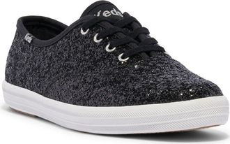 Keds Champion Lace-Up Sneaker in Black at Nordstrom, Size 5.5