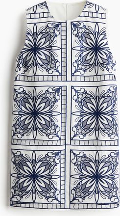 H&M Etuikleid mit Broderie Anglaise - White