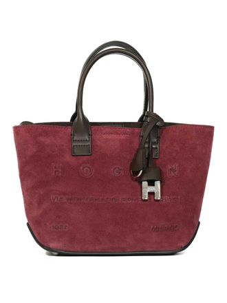 Hogan Address Mini Bordeaux Shopping Bag