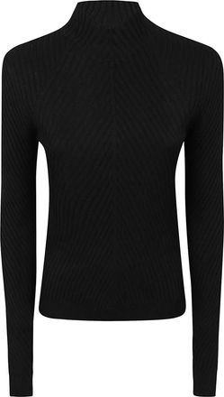 Victoria Beckham Truien & Vesten, Dames, Zwart, S, Wol, Georgia Jumper