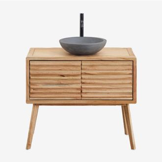 Sklum Conjunto De Mueble De Ba&ntilde;o En Madera Deleyna Sklum