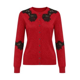 Dolce & Gabbana Cardigans - Dames - Truien - Rood - Maat: L Katoen