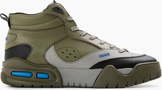 HUGO BOSS Mens Mens Hito Napu 10250271 01 Low Top Trainers - Grey - Size: 11