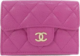 Chanel Grained Calfskin Wallet (Tri-Fold) (Pre-Owned)