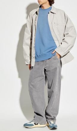 Carhartt Work in Progress Long Sleeve Sweatshirt, Mens, Light Blue