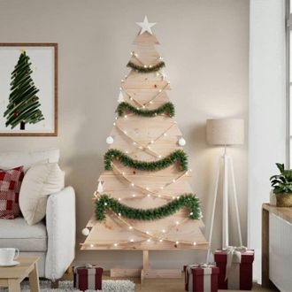 vidaXL Albero di Natale Decorativo in Legno 180 cm Legno Massello Pino - Vidaxl