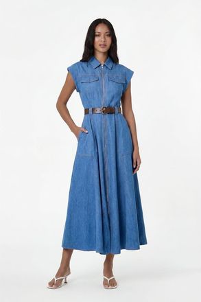 Nicholas Trisha Denim Dress in Light Wash at Nordstrom, Size 12