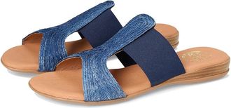 André Assous Noor Womens Sandals Navy : 11 M, Leather