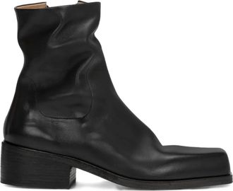 Marsèll Laarzen met vierkante neus - Zwart