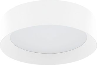 Beliani Lámpara de techo led metal blanco